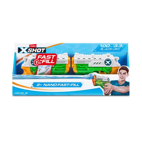 X-Shot Water- Water Warfare-Nano Fast-Fill 2 Pack