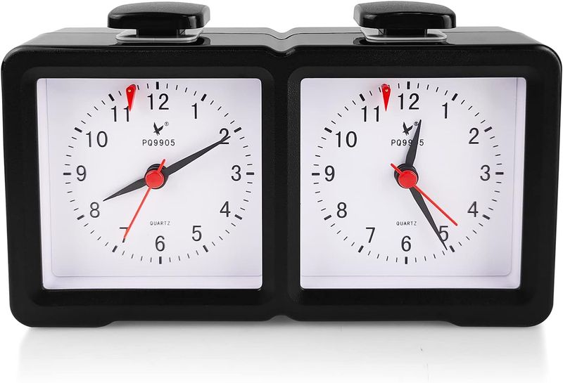 Mitzuma Analog Chess Clock With Quartz Style