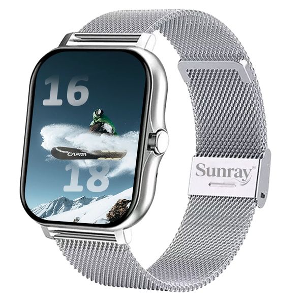 SUNRAY Men's Sports Smart Watch with 120+ Modes - Android &amp; iOS Compatible