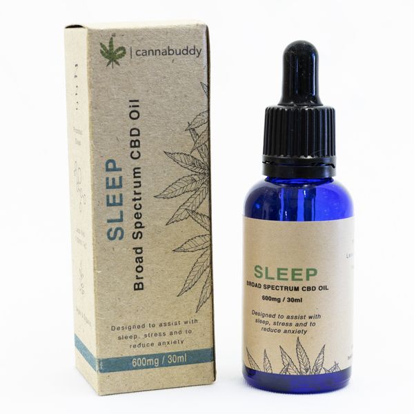 Cannabuddy CBD Oil for Sleep Broad Spectrum 600mg - 30ml