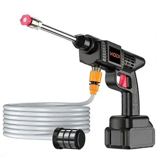 KODI Cordless Portable Car Washer 60PSI 3L High Pressure, Foam Spray Gun