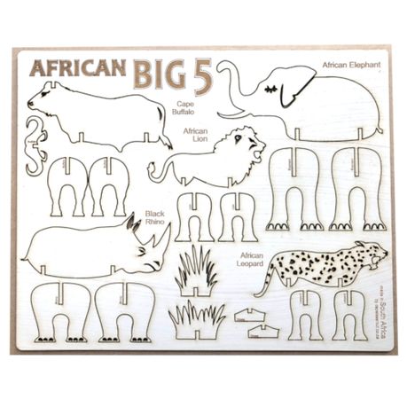 African Big 5 Flatpack - 20 Piece Image