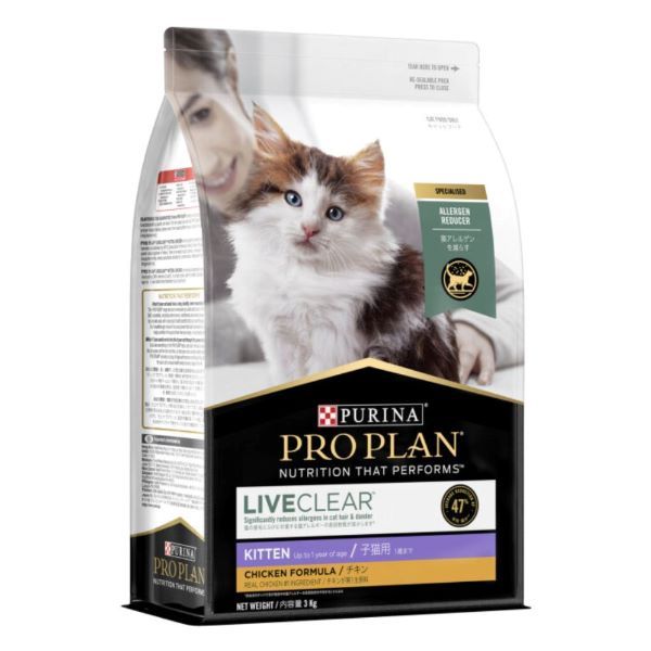 Purina Pro Plan LIVECLEAR Kitten Food 3kg - Chicken Formula