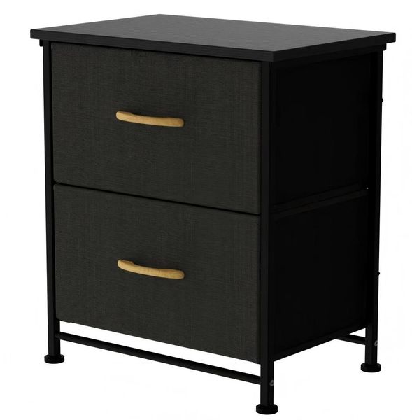 Nightstand with 2 Drawers, Bedside Furniture, Night Stand, Small Dresser