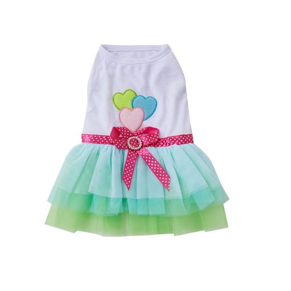 Dog Tutu - Hearts &amp; Bows - Extra Small