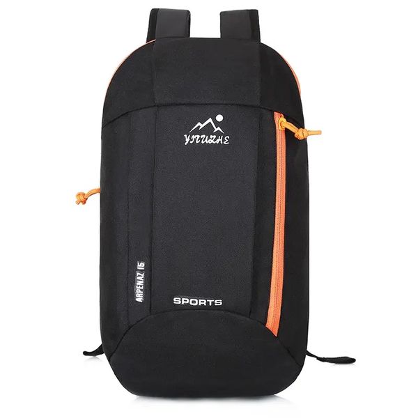 Garmanna 15L Travel Sport School Backpack Bag - Black &amp; Orange