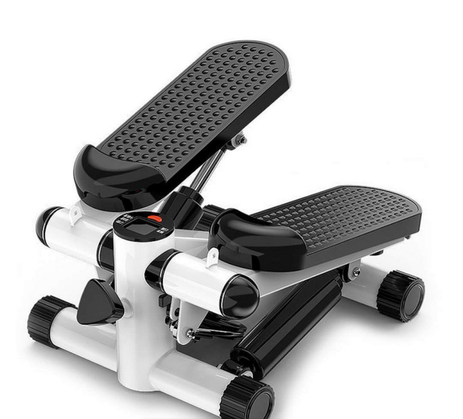 Mini Stepper Fitness Exercise Machine - Black &amp; white