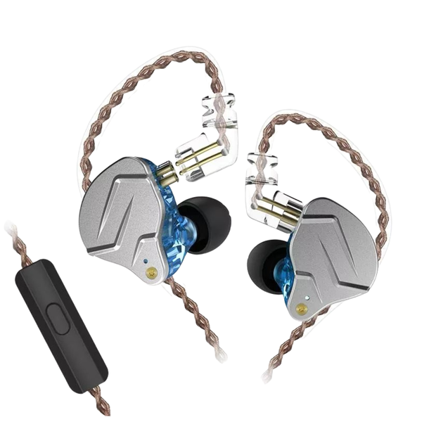 KZ ZSN Pro – Magnetic + BA – Metal In-Ear Monitors with HD Mic– Blue