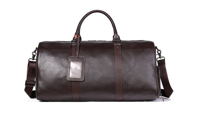 Men/Women Genuine Leather Travel Bag