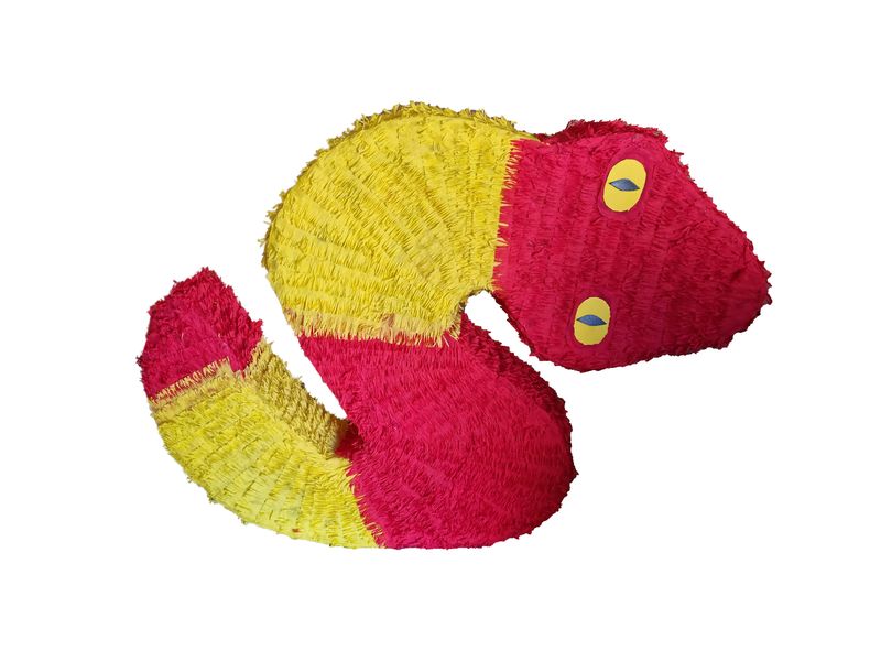 Red &amp; Yellow Snake Pinata