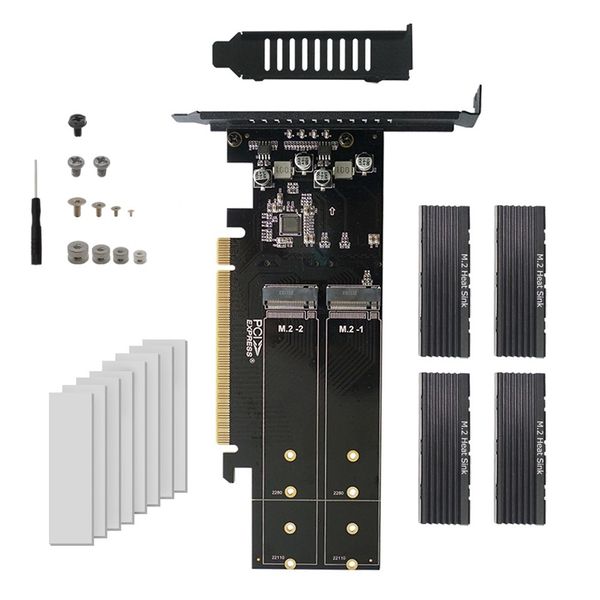 New Pcie To M2 Adapter Card Pcie X16 4 Port M2 Vroc Expansion Card