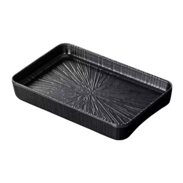 Melamine Multifunctional Storage Tray - Black