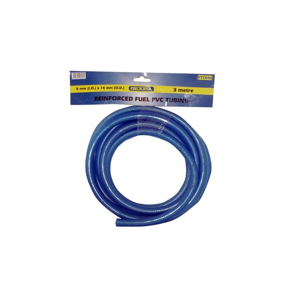 Dejuca - Fuel Pvc Tubing - Blue - R/f - 8mm X 14mm - 3m - 3 Pack