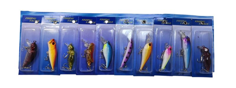 10 Piece Fishing Tackle Lure Set 006