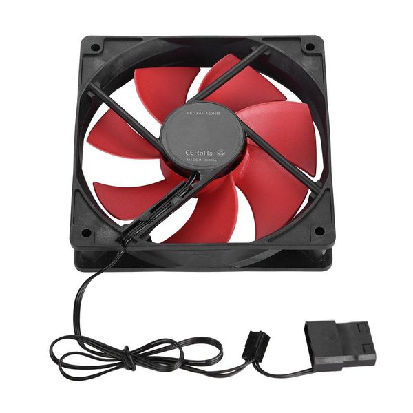 120mm PC Case Cooling Fan 12V DC 3PIN 4PIN Interface Red