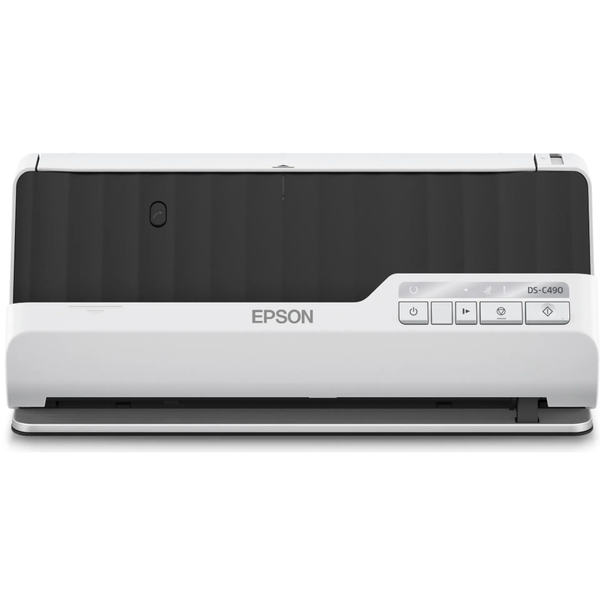Epson DS-C490 Premium Compact Scanner - 600DPI, A4 Sheetfed, 20-Sheet ADF