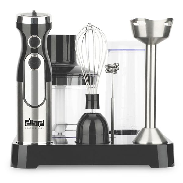 DSP 6 In 1 Stick Blender 1500W Hand Blender Set 5 Speed with Storage Base