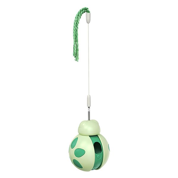 Cute Ladybug Shaped Cat Wobble Food Dispensing Toy