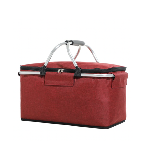 Insulated Picnic Basket Collapsible Cooler Bag