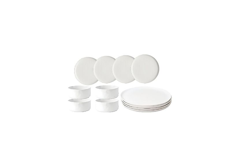 White Porcelain Dinner Set 12 Piece