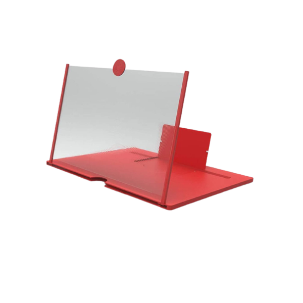 Folding HD Smartphone Magnifier Screen Amplifier Red