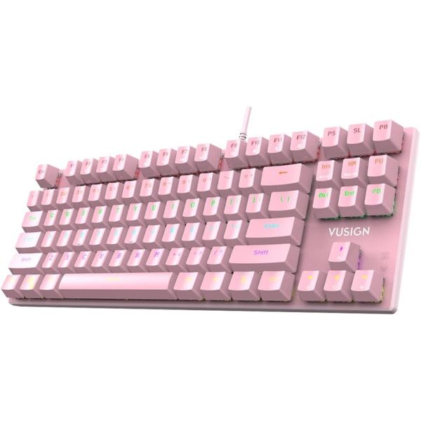 Pink Keyboard 87 Keys