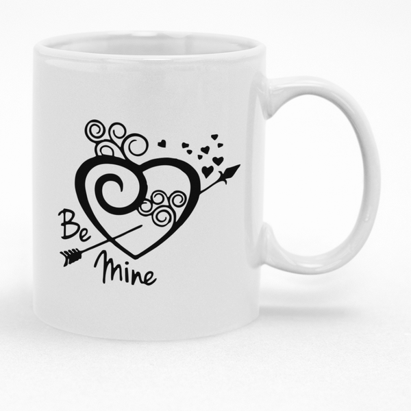 Valentines Heart Shape Mug - Ideal Gift Idea for Wife Husband