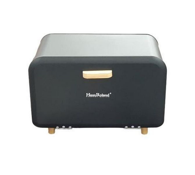 Haus Roland Wooden Leg Bread Bin with Magnetic Closing