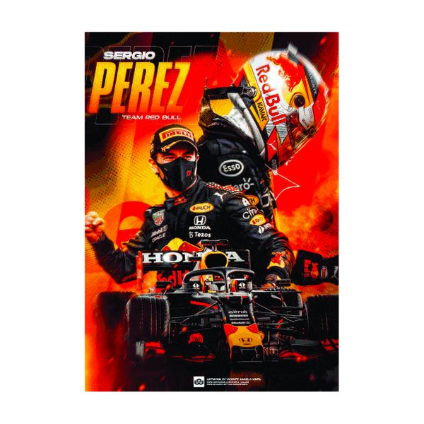Sergio Perez Celebrating - A1 Poster