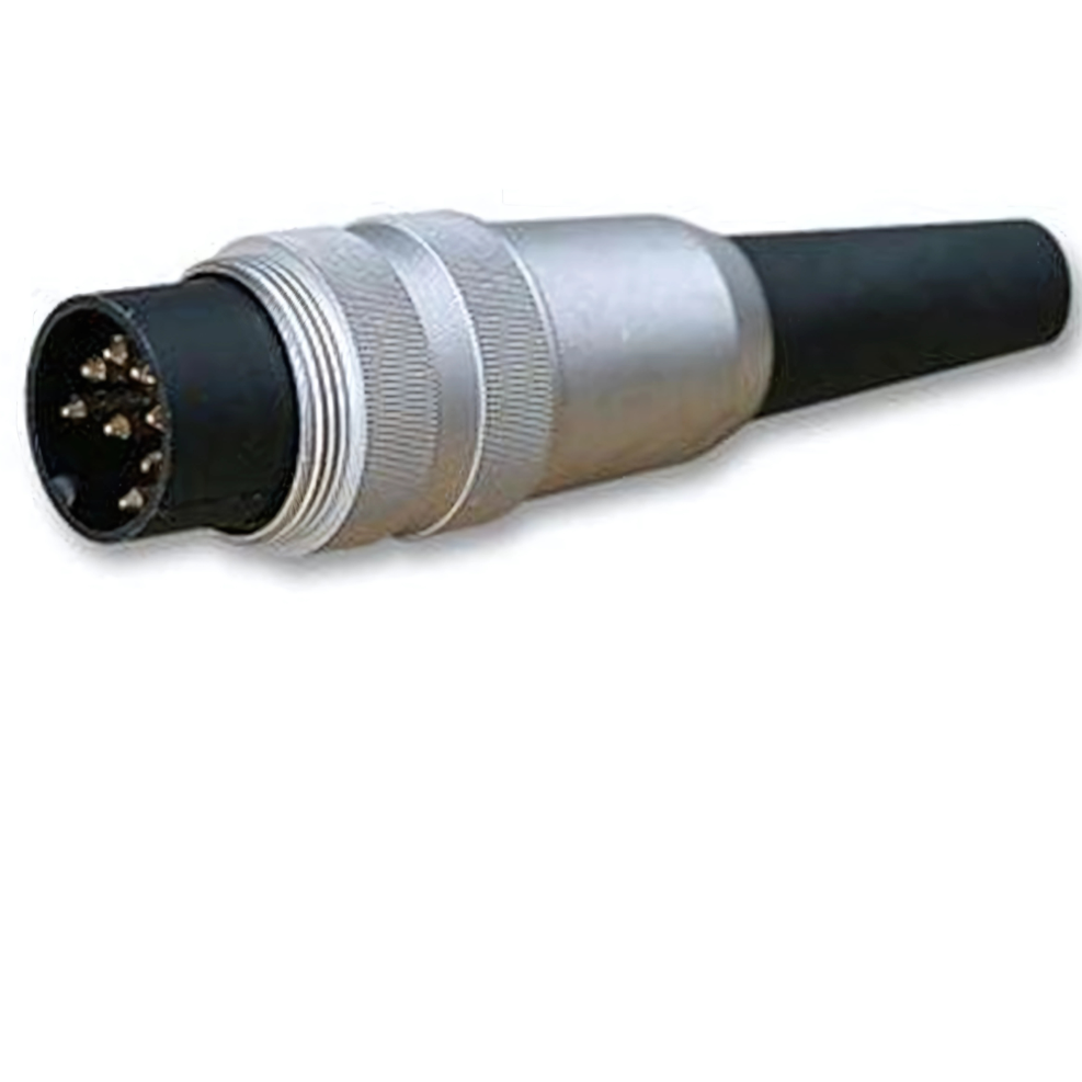 SV80M Inline DIN Circular Cable Plug Connector - 8 Way Solder IP40 ...