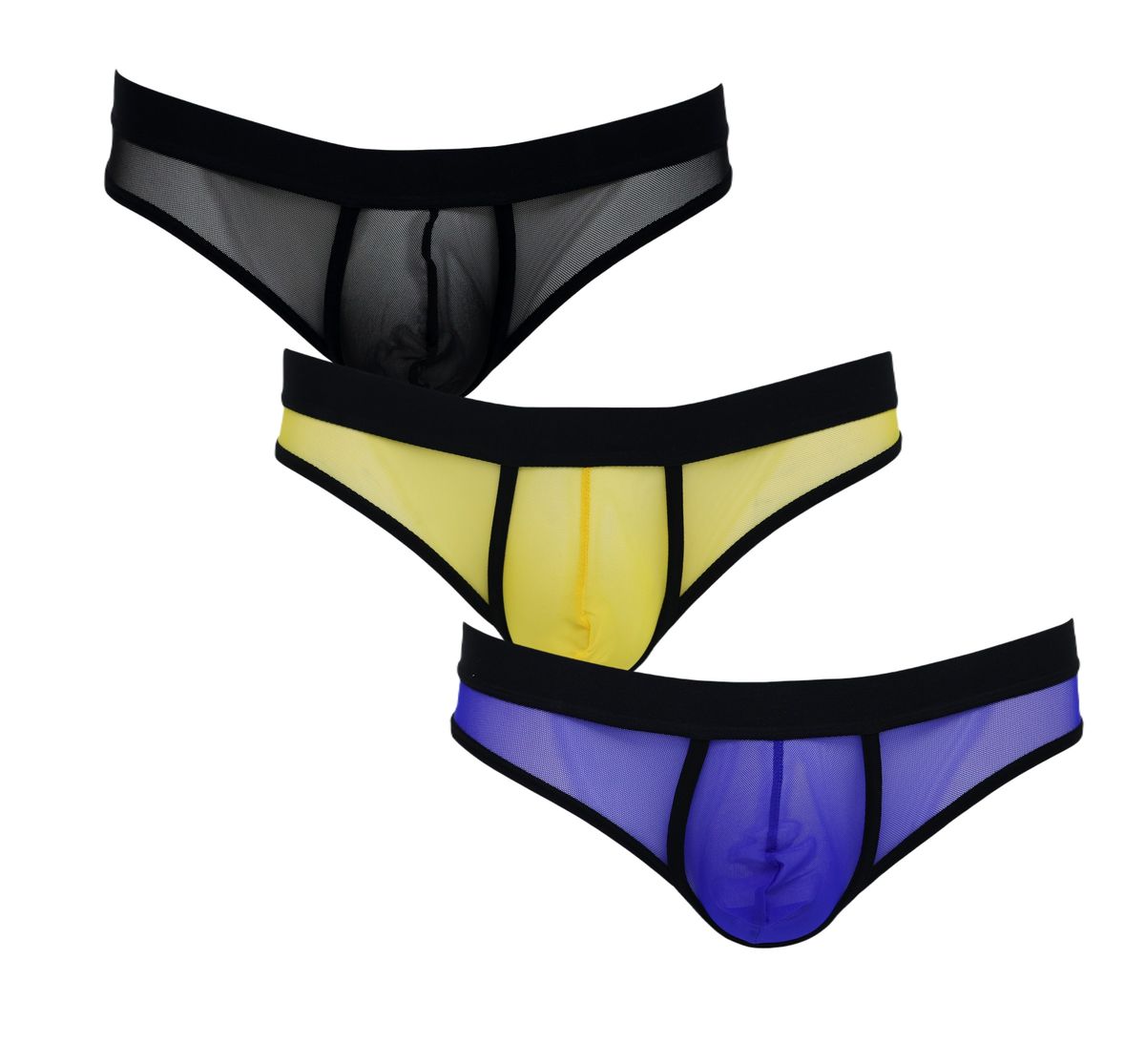 Men's Mesh Lace Thong Underwear - Low Waist Panties - G-String