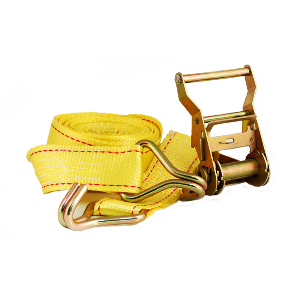 2 Ton Heavy Duty Ratchet Strap (50mm x 6m) with J Hooks