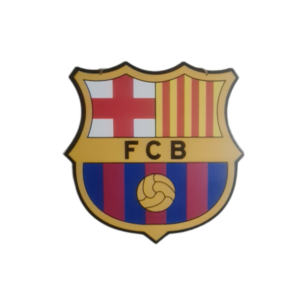 Barcelona Shield Contour Cut Wall Art