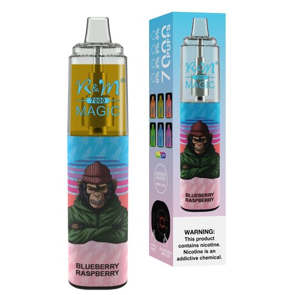 Magic 7000 Puffs Disposable Vape With 14.5ml Blueberry Raspberry