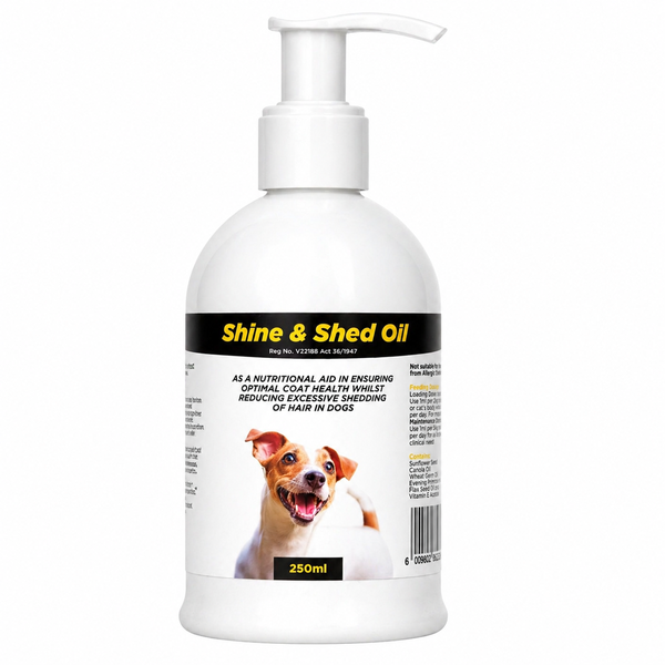 Safriphama Shine &amp; Shed Oil 250ml - Coat Enhancer &amp; Shedding Control