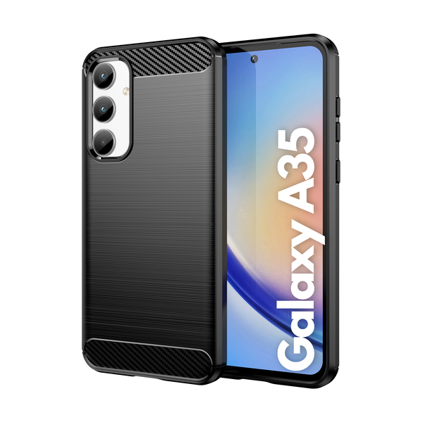 CellTime Carbon Fiber Design Case for Galaxy A35 Shockproof Cover