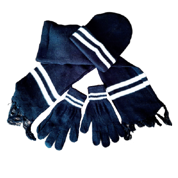 Hat, Gloves And Scarf - Black image