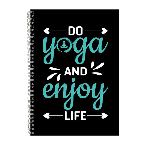 Enjoy Life Notebook Yoga Gift Idea A4 Notepad 152