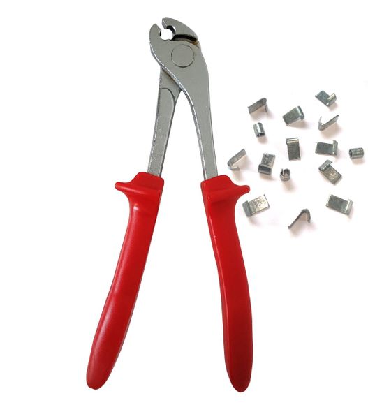 Set of Heavy Duty J-Clip Plier and 800 Clips