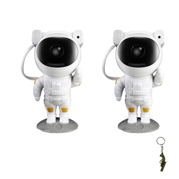 2 Pieces Astronaut Sky Projection Light