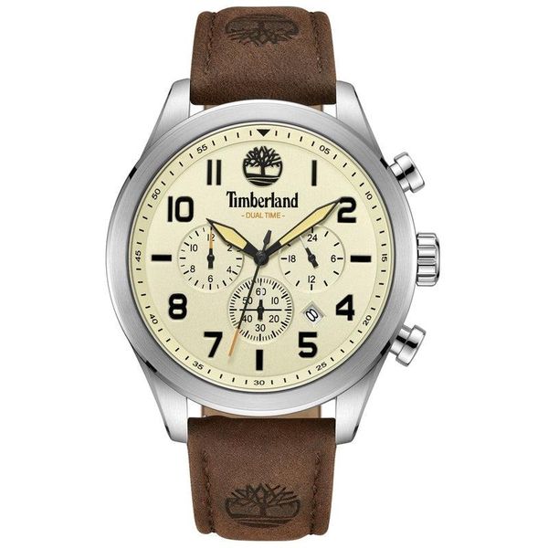 Timberland Ashmont Multifunction Leather Strap Watch - TDWGF0009703