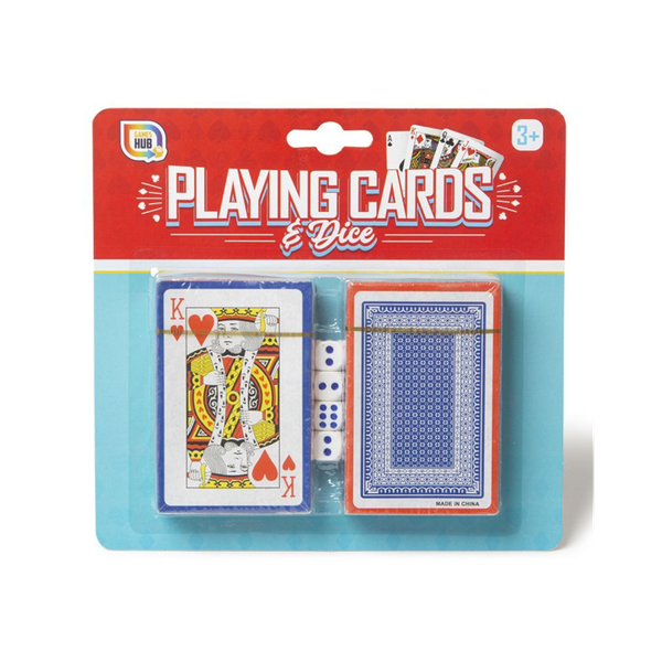 Games Hub Pack Of 2 Playing Cards With Dice
