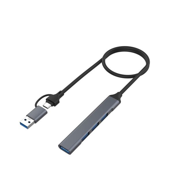 Type-C and USB to 4 Port USB HUB for Laptop and MacBook, Computer