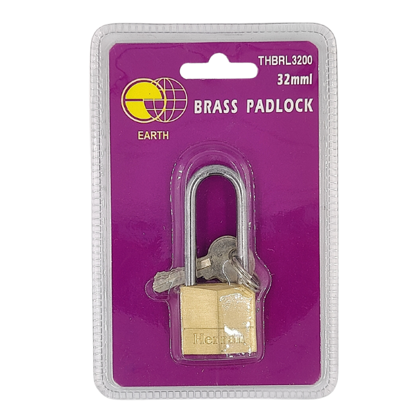 Earth 32mm Brass Padlock