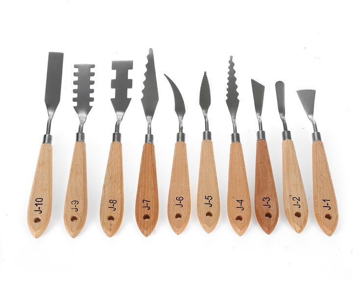 10Pcs/set Painting Palette Scrapers Knives set