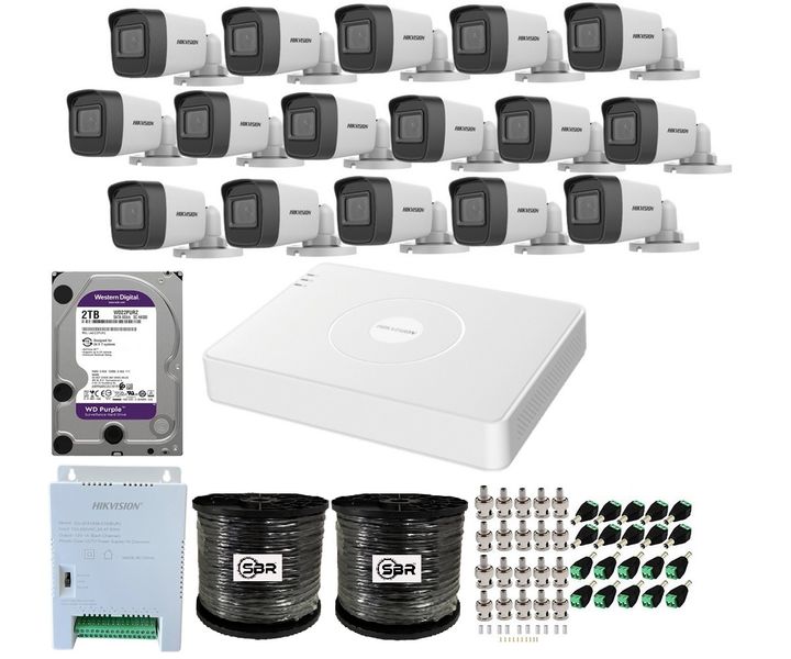 Hikvision 16 Channel 1080P Complete Kit - New Model