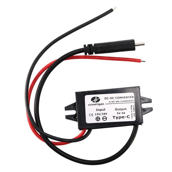 12V 24V to 5V 3A DC Converter Regulator 12 Volt 5 15W Power Supply