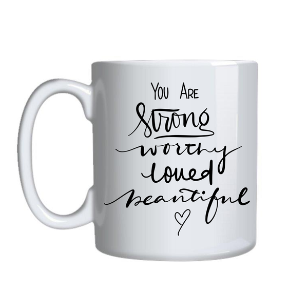 Beautiful Coffee Cups Motivational Graphic Mug Design Birthday Present