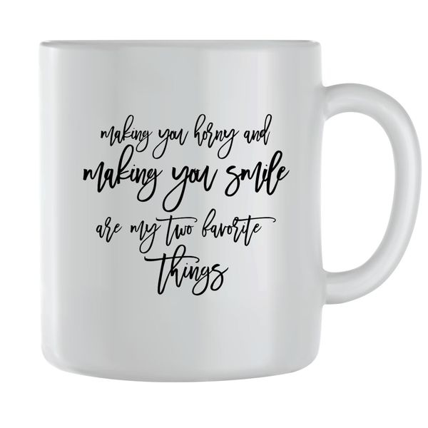 2 Favourite Coffee Mugs for Men Women Motivational Sayings Graphic Cups 139