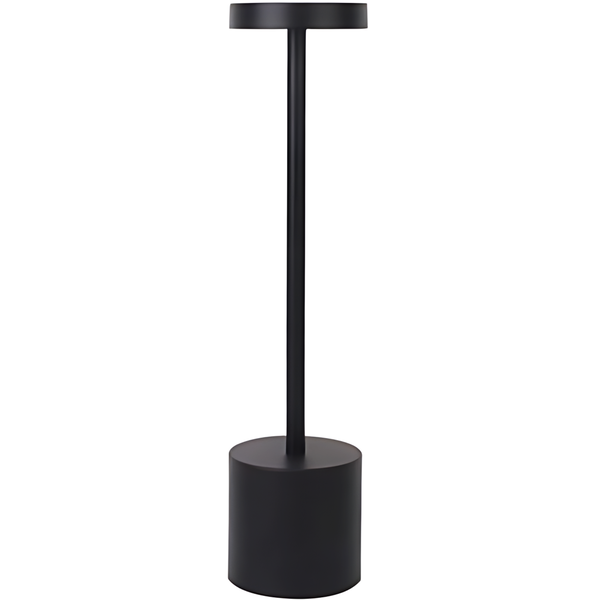 Rechargeable LED Table Lamp Metal Desk Lamp With Touch - Black
